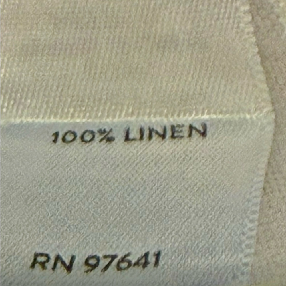 J.Jill Love Linen Cropped Pants White Relaxed Fit Elastic Back Size 2X - Picture 8 of 8